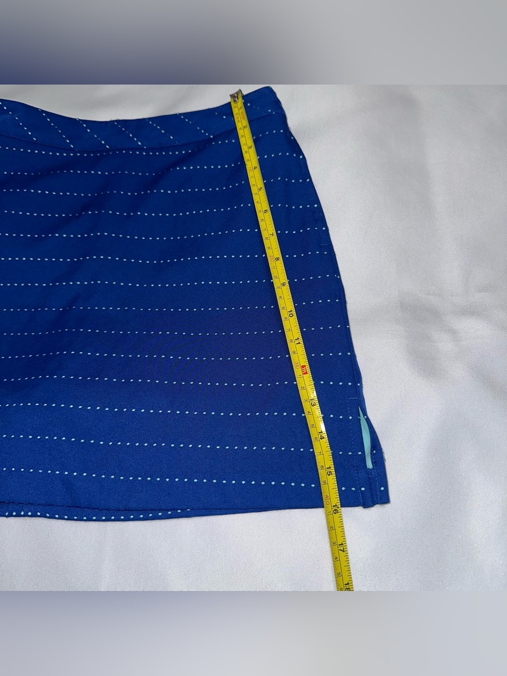 Lady Hagen golf skort navy Blue with green Dot Stripe underlayer size 0 - Picture 9 of 9